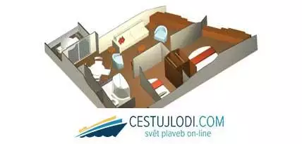 mapp Vnější kajuta s balkonem Family