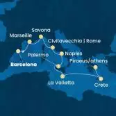 Spain, France, Italy, Malta, Greece