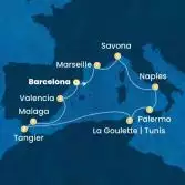 Spain, France, Italy, Tunisia, Morocco