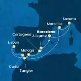Spain, Portugal, Morocco, France, Italy