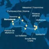 Spain, Balearic Islands, Malta, Greece, Italy