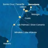 Spain, Portugal, Canary Islands, Cape Verde, Brazil