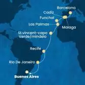 Argentina, Brazil, Cape Verde, Canary Islands, Madeira , Spain