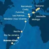 Argentina, Brazil, Cape Verde, Canary Islands, Madeira , Spain, France, Italy