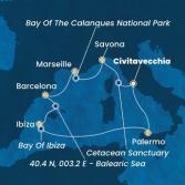Italy, France, Spain, Balearic Islands