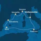Italy, France, Spain, Balearic Islands