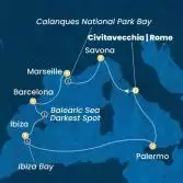 Italy, France, Spain, Balearic Islands