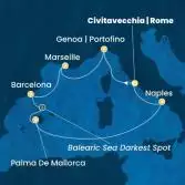 Italy, France, Spain, Balearic Islands