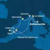 Italy, France, Spain, Balearic Islands