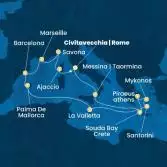 Italy, Corsica (France), France, Spain, Balearic Islands, Malta, Greece