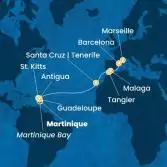 Antilles, Canary Islands, Morocco, Spain, France