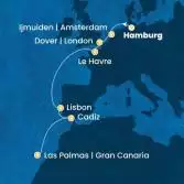 Germany, England, France, Portugal, Spain, Canary Islands