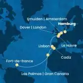 Germany, England, France, Portugal, Spain, Canary Islands, Antilles