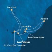 Canary Islands, Madeira , Morocco, Spain