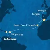 Dominican Republic, Antilles, Canary Islands, Morocco, Spain