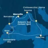 France, Spain, Balearic Islands, Italy