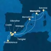 France, Italy, Spain, Gibraltar, Morocco