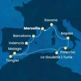 France, Italy, Tunisia, Morocco, Spain