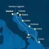 Italy, Greece, Montenegro