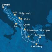 Italy, Montenegro, Greece, Croatia