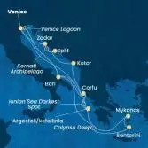 Italy, Greece, Montenegro, Croatia