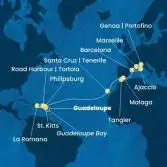 Antilles, Virgin Islands, Dominican Republic, Canary Islands, Morocco, Spain, Corsica (France), Italy, France