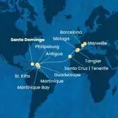 Antilles, Canary Islands, Morocco, Spain, France