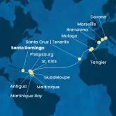 Antilles, Canary Islands, Morocco, Spain, France, Italy