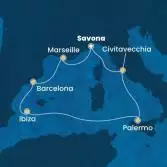 Italy, France, Spain, Balearic Islands