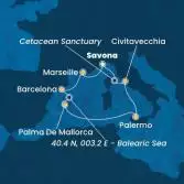 Italy, France, Spain, Balearic Islands