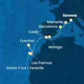 Italy, France, Spain, Canary Islands, Madeira 