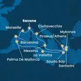 Italy, France, Spain, Balearic Islands, Malta, Greece