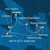 Greece, Malta, Italy