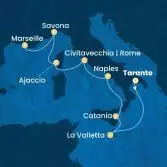 Malta, Italy, Corsica (France), France