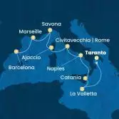 Malta, Italy, Corsica (France), France, Spain