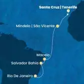 Canary Islands, Cape Verde, Brazil