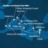 Balearic Islands, Spain, Greece, Italy