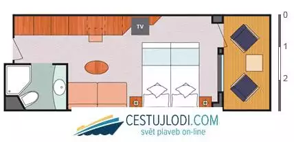 mapp Kajuta s balkónem Classic
