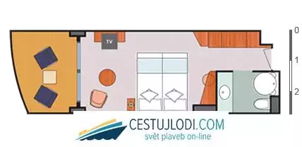 mapp Kajuta s balkónem Classic