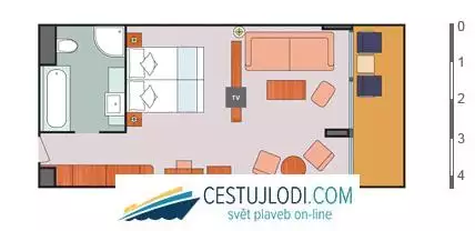 mapp Suite s balkónem