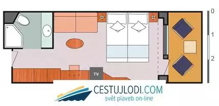 mapp Kajuta s balkónem Classic