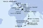 Venice-Marghera,Split,Heraklion,Rhodes,Suez Canal North,Suez Canal South,Aqaba,Sharm El-Sheikh,Safaga,Port Victoria,Antsiranana,Port Louis,La Possession,Durban