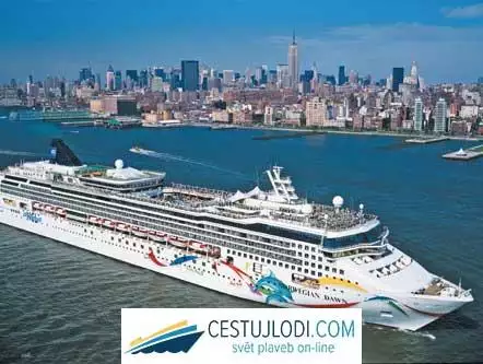 NORWEGIAN DAWN - vnější pohled