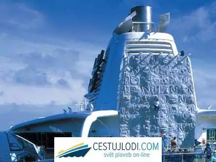 RCCL Brilliance of the seas - horolezecká stěna