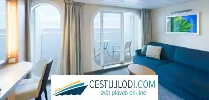 Rodinná vnější kajuta s balkonem