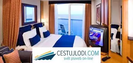 Deluxe vnější kajuta s balkonem